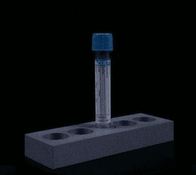 Blue cap VACUETTE tube