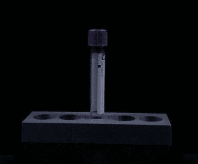Purple VACUETTE tube